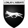 Lonlay-l'Abbaye Sticker wappen, gelsenkirchen, augsburg, klebender aufkleber