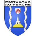 Stickers coat of arms Monceaux-au-Perche adhesive sticker