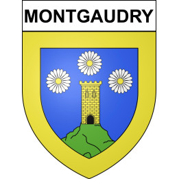 Stickers coat of arms Montgaudry adhesive sticker