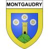 Stickers coat of arms Montgaudry adhesive sticker