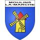 Moulins-la-Marche Sticker wappen, gelsenkirchen, augsburg, klebender aufkleber