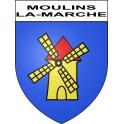 Adesivi stemma Moulins-la-Marche adesivo