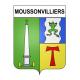 Moussonvilliers 61 ville sticker blason écusson autocollant adhésif