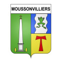 Moussonvilliers Sticker wappen, gelsenkirchen, augsburg, klebender aufkleber