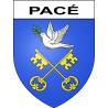 Pacé Sticker wappen, gelsenkirchen, augsburg, klebender aufkleber