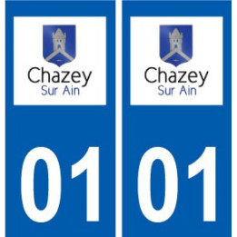 01 Chazey-sur-Ain logo ville autocollant plaque sticker