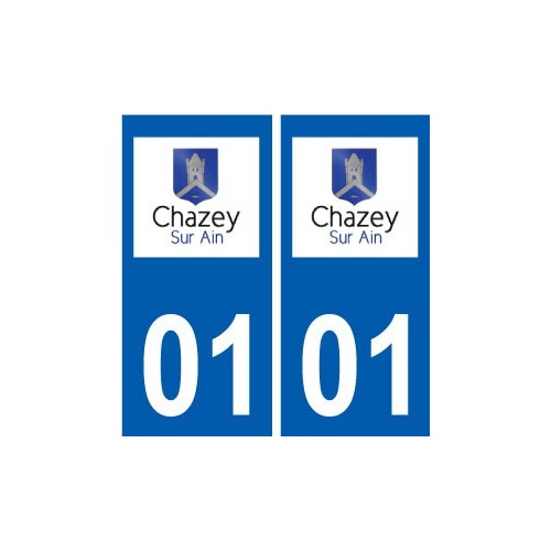 01 Chazey-sur-Ain logo ville autocollant plaque sticker