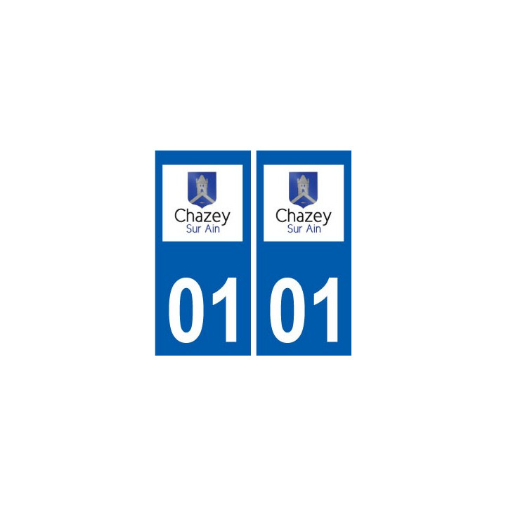 01 Chazey-sur-Ain logo ville autocollant plaque sticker