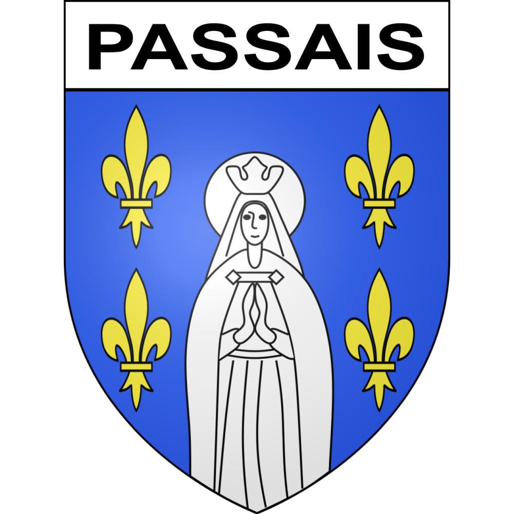 Passais Sticker wappen, gelsenkirchen, augsburg, klebender aufkleber
