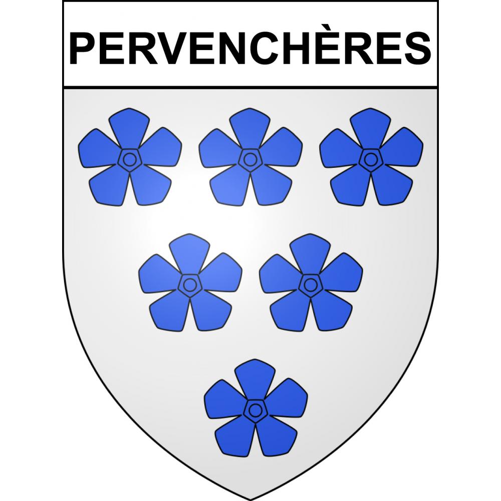 Pervenchères Sticker wappen, gelsenkirchen, augsburg, klebender aufkleber