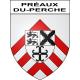 Préaux-du-Perche 61 ville sticker blason écusson autocollant adhésif