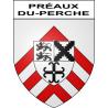 Stickers coat of arms Préaux-du-Perche adhesive sticker