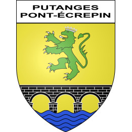Putanges-Pont-Écrepin 61 ville sticker blason écusson autocollant adhésif