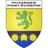 Putanges-Pont-Écrepin 61 ville sticker blason écusson autocollant adhésif