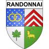 Randonnai Sticker wappen, gelsenkirchen, augsburg, klebender aufkleber