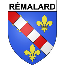 Rémalard Sticker wappen, gelsenkirchen, augsburg, klebender aufkleber