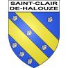 Pegatinas escudo de armas de Saint-Clair-de-Halouze adhesivo de la etiqueta engomada