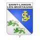 Saint-Langis-lès-Mortagne 61 ville sticker blason écusson autocollant adhésif