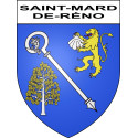 Saint-Mard-de-Réno 61 ville sticker blason écusson autocollant adhésif