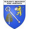 Saint-Mard-de-Réno 61 ville sticker blason écusson autocollant adhésif