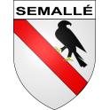 Stickers coat of arms Semallé adhesive sticker