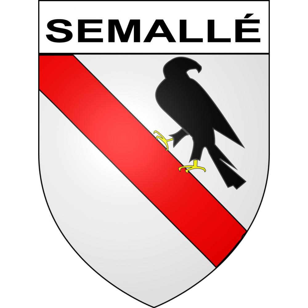Adesivi stemma Semallé adesivo
