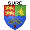 Suré Sticker wappen, gelsenkirchen, augsburg, klebender aufkleber