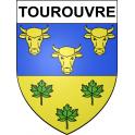 Stickers coat of arms Tourouvre adhesive sticker