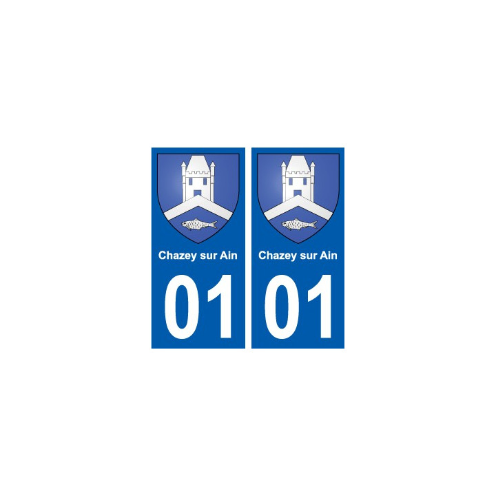 01 Chazey-sur-Ain ville autocollant plaque sticker