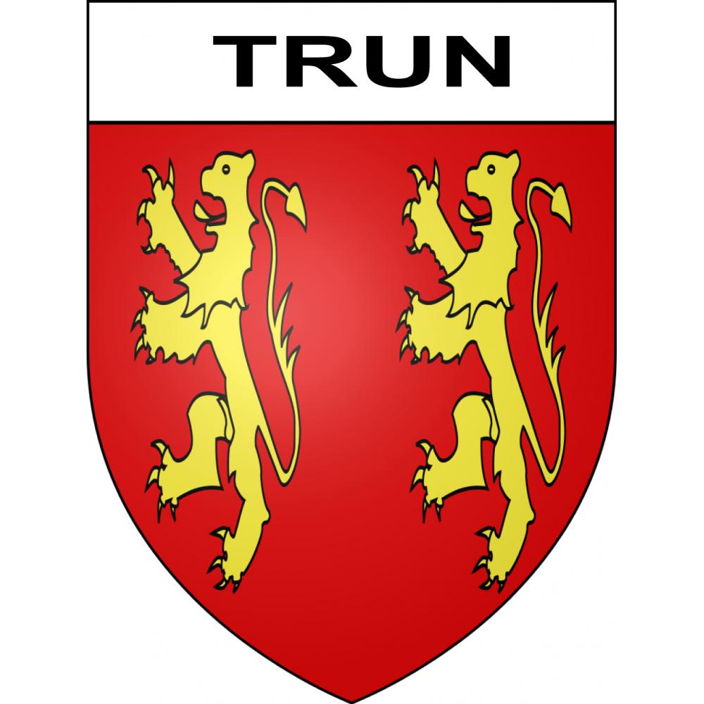 Pegatinas escudo de armas de Trun adhesivo de la etiqueta engomada