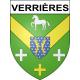 Stickers coat of arms Verrières adhesive sticker