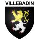 Stickers coat of arms Villebadin adhesive sticker