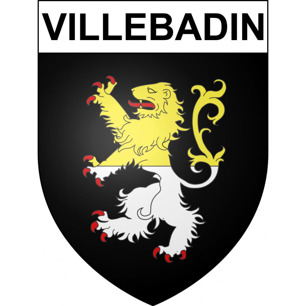 Villebadin 61 ville sticker blason écusson autocollant adhésif