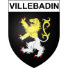 Stickers coat of arms Villebadin adhesive sticker