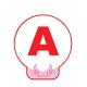 A fantaisie aile contour rose conduite jeune conducteur voiture sticker autocollant logo48