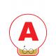 A rouge fantaisie Harry Potter lunette ronde éclair cicatrice conduite jeune conducteur voiture sticker autocollant logo878