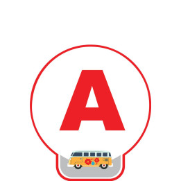 Sticker aufkleber begleitetes fahren auto baskischen hibiscus