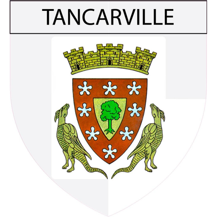 Tancarville 76 Normandie blason écusson sticker autocollant adhésif logo647