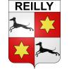 Pegatinas escudo de armas de Reilly adhesivo de la etiqueta engomada