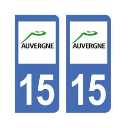 15 Cantal autocollant plaque