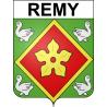 Pegatinas escudo de armas de Remy adhesivo de la etiqueta engomada