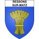Stickers coat of arms Ressons-sur-Matz adhesive sticker