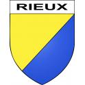 Pegatinas escudo de armas de Rieux adhesivo de la etiqueta engomada