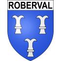 Pegatinas escudo de armas de Roberval adhesivo de la etiqueta engomada