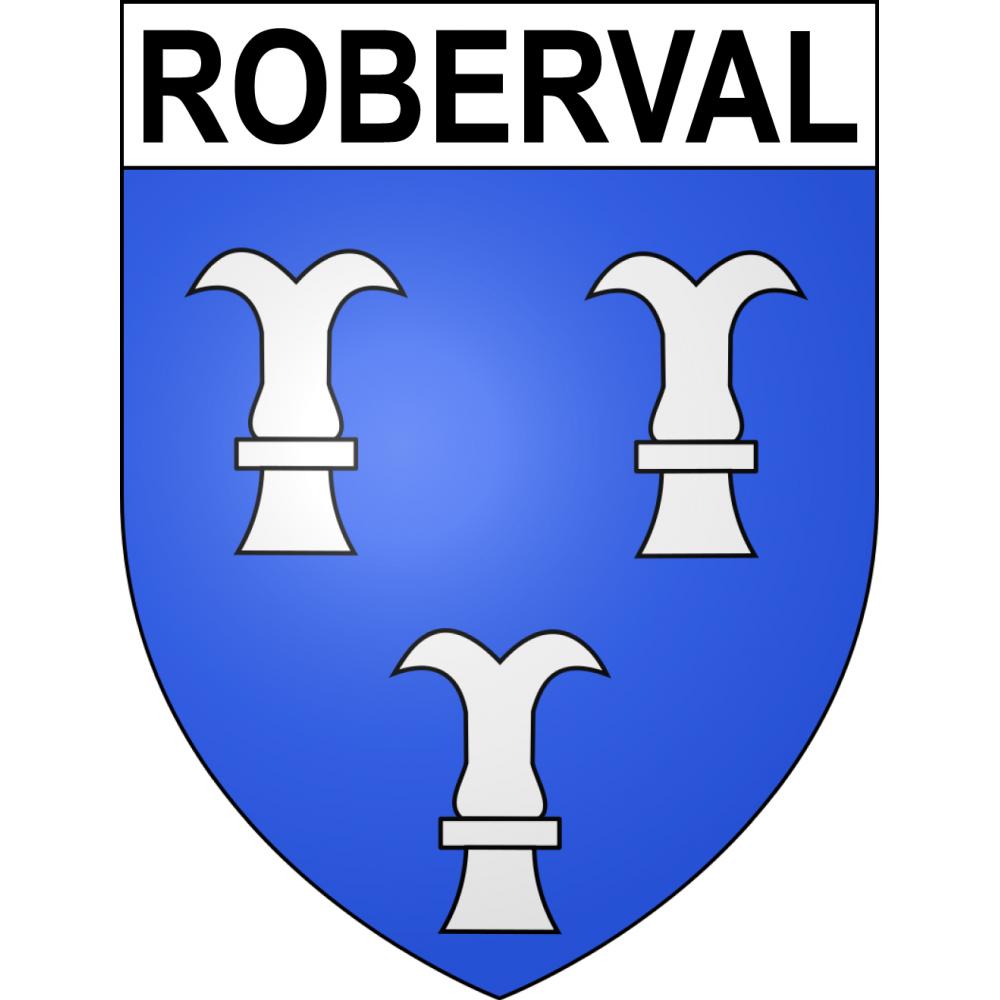 Stickers coat of arms Roberval adhesive sticker