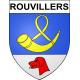 Pegatinas escudo de armas de Rouvillers adhesivo de la etiqueta engomada