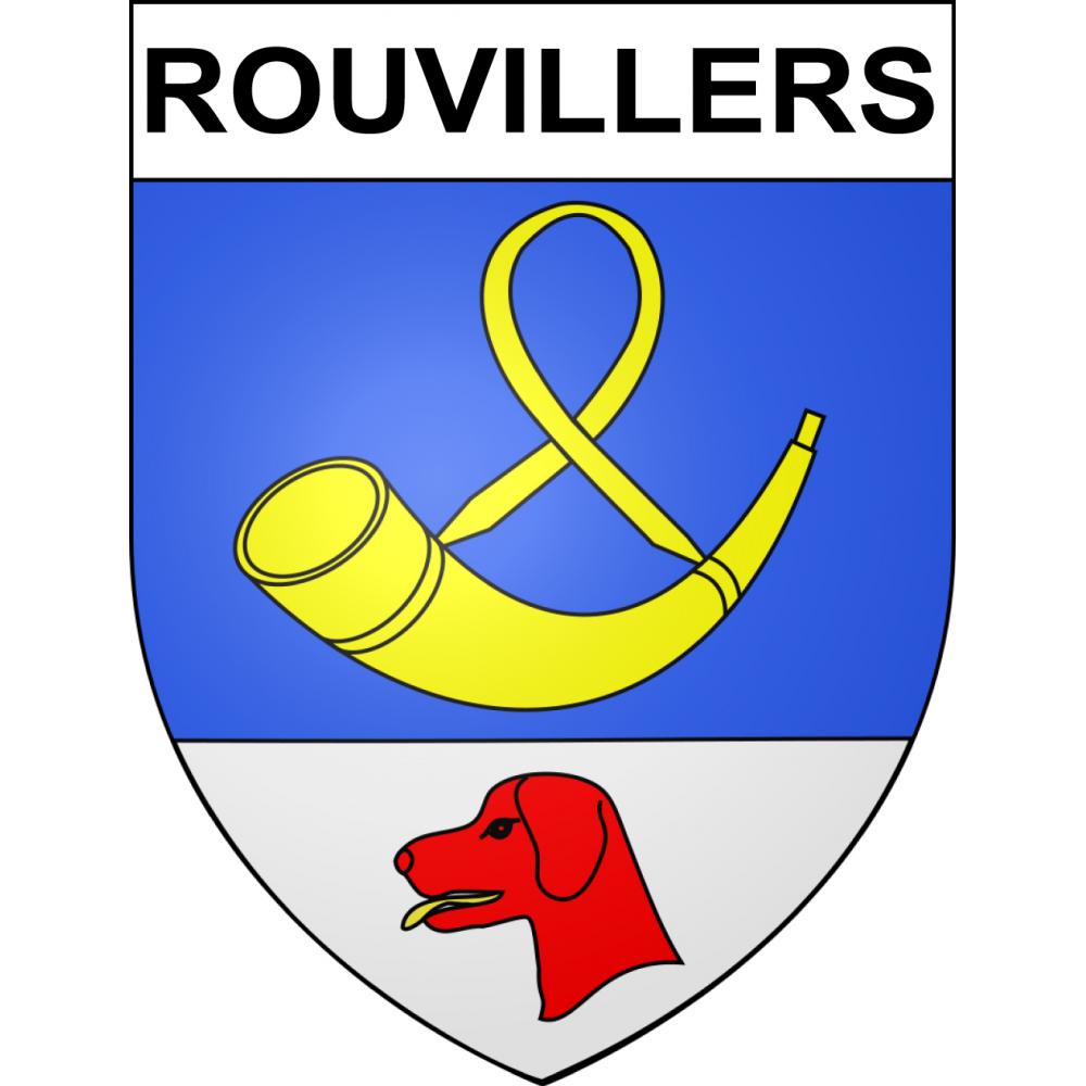 Stickers coat of arms Rouvillers adhesive sticker