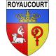 Royaucourt 60 ville sticker blason écusson autocollant adhésif