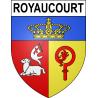 Royaucourt Sticker wappen, gelsenkirchen, augsburg, klebender aufkleber