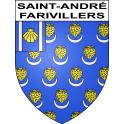 Adesivi stemma Saint-André-Farivillers adesivo